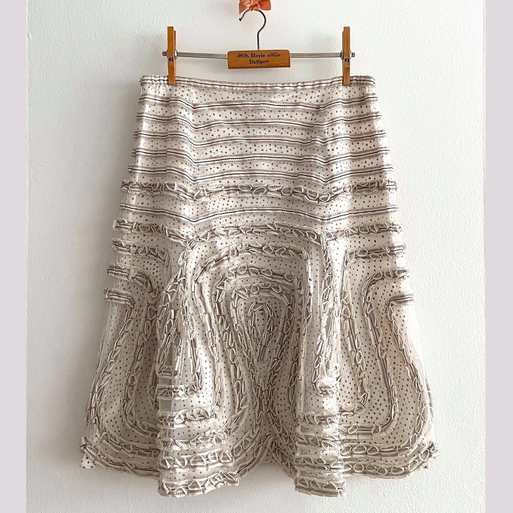 NWT ESCADA Skirt -Tulle & Silk Two layers skirt 38
